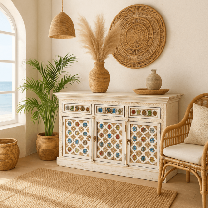 Buffet Bazar 3 portes 3 tiroirs Kare Design Buffet Bazar 3 portes 3 tiroirs Kare Design