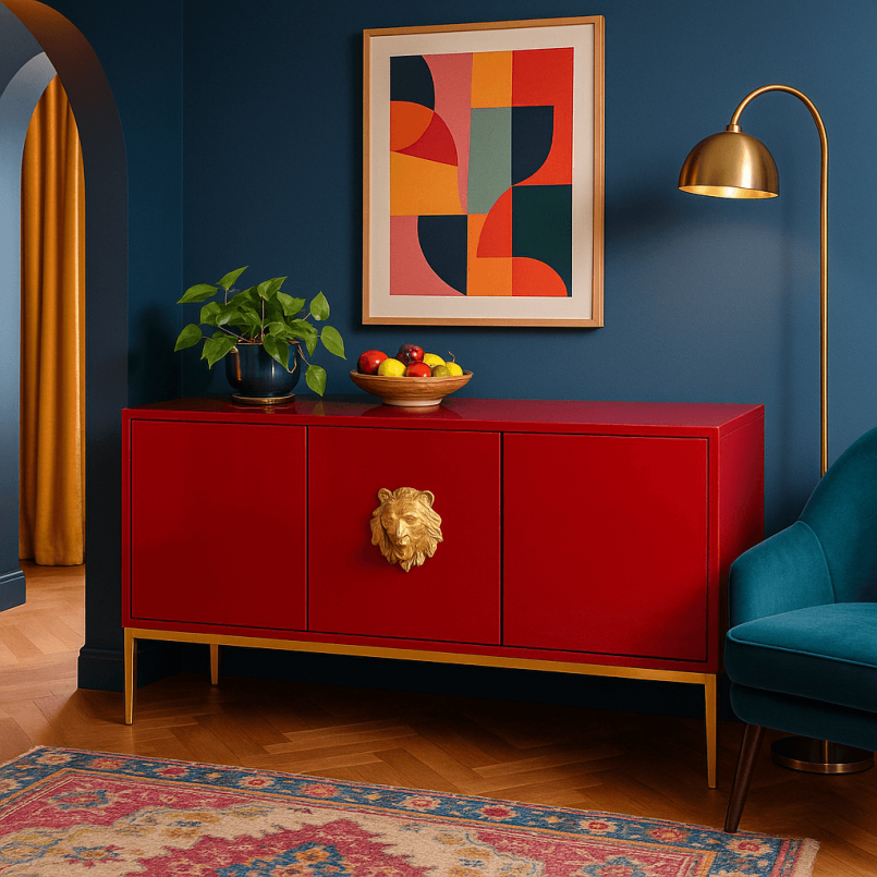 Sideboard Leone red Kare Design