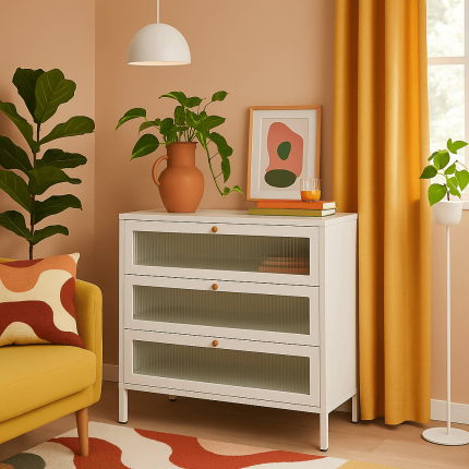 Buffet Naxos blanc 3 portes Kare Design