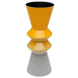 Vase jaune en acier -Rici Swing - Kare Design