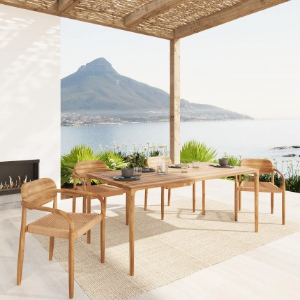 Table de jardin Bella 180x90cm Kare Design Table de jardin Bella 180x90cm Kare Design
