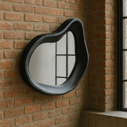 Miroir Dynamic 32x44cm noir Kare Design