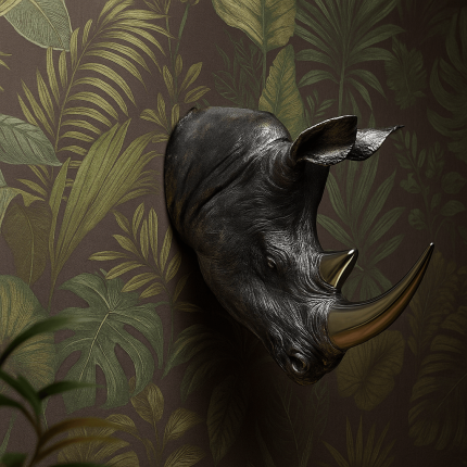 Tête Rhino Antique Kare Design Tête Rhino Antique Kare Design