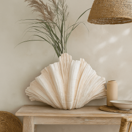 Vase en forme de coquillage blanc - Concha - Kare Design
