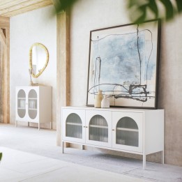 Toile abstraite bleue et beige - Dust - Kare Design