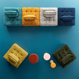 Sofa element Portofino dark blue Kare Design