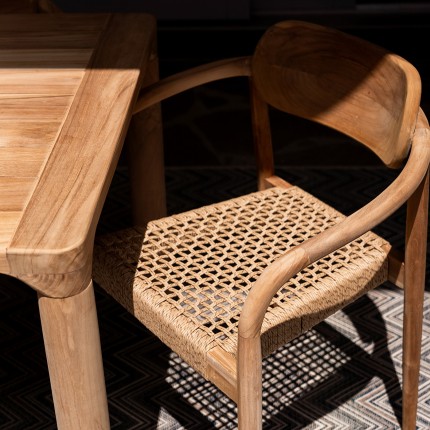Chaise de jardin avec accoudoirs Sole Mio Kare Design