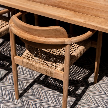 Chaise de jardin avec accoudoirs Sole Mio Kare Design
