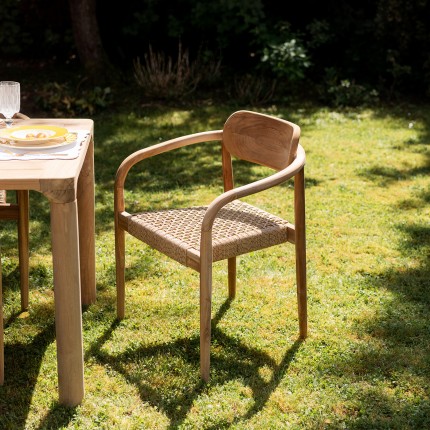 Chaise de jardin avec accoudoirs Sole Mio Kare Design