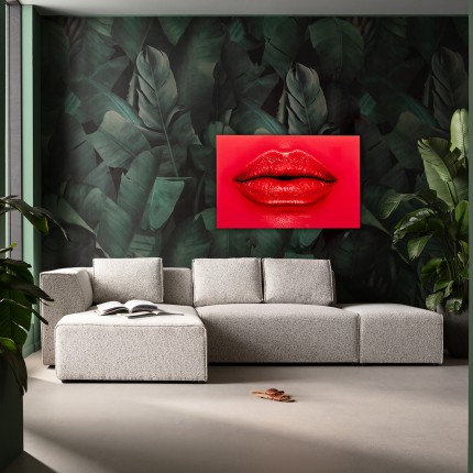 Glass Picture Red Lips 120x80cm Kare Design Glass Picture Red Lips 120x80cm Kare Design
