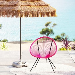 Fauteuil de jardin rose fuchsia - Acapulco - Kare Design
