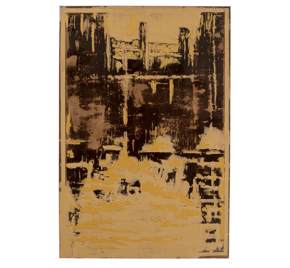 Tableau Artistas doré 120x180cm Kare Design Tableau Artistas doré 120x180cm Kare Design