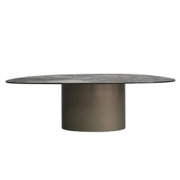 Table basse en grès et acier - Paso - Kare Design