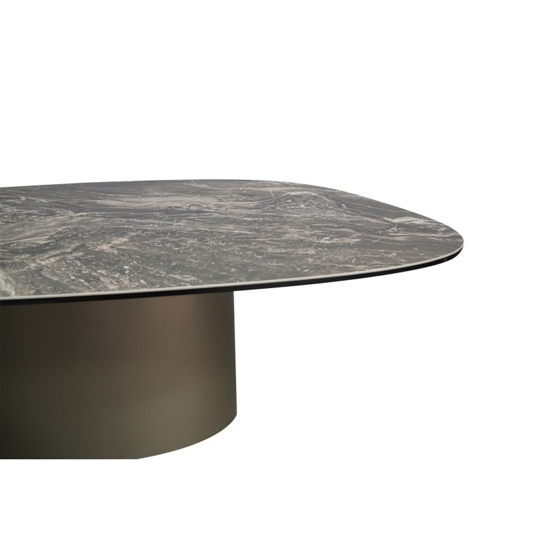 Table basse en grès et acier - Paso - Kare Design