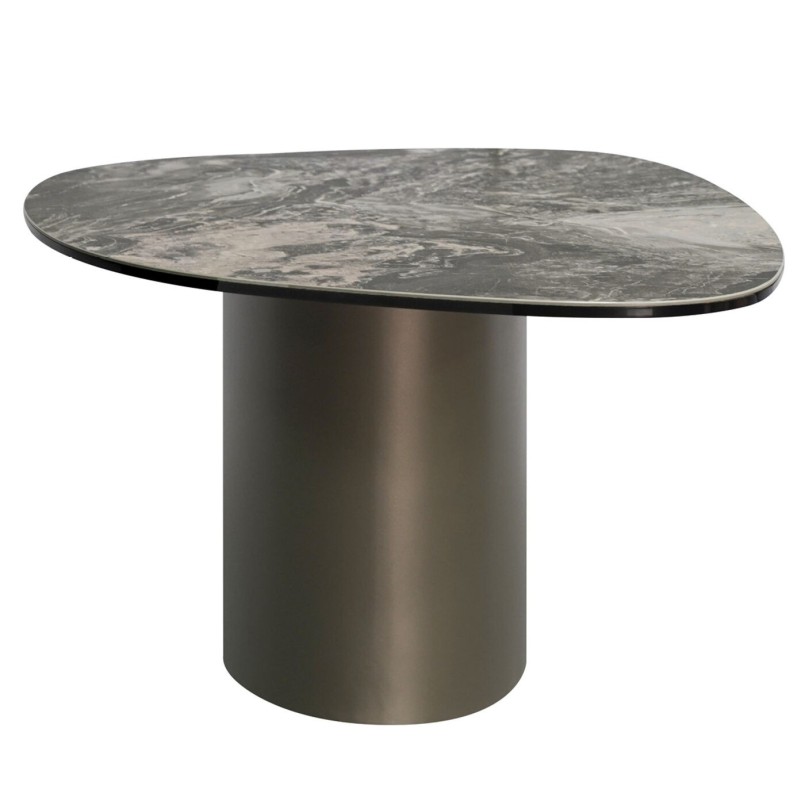 Table basse en grès et acier - Paso - Kare Design