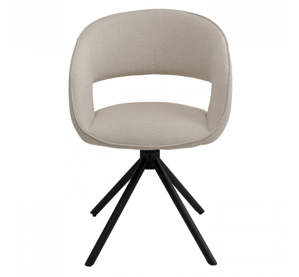 Swivel chair with armrests Gina black Kare Design Swivel chair with armrests Gina black Kare Design