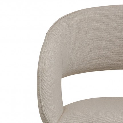 Chaise avec accoudoirs pivotante Gina noire Kare Design Chaise avec accoudoirs pivotante Gina noire Kare Design