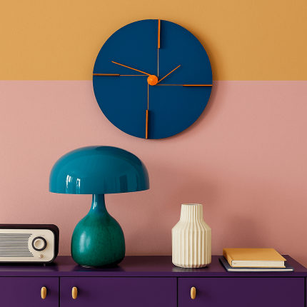Wall Clock Felice 30cm blue Kare Design