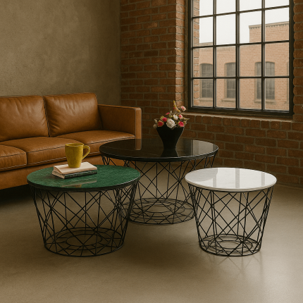 Tables basses East rond set de 3 Kare Design Tables basses East rond set de 3 Kare Design