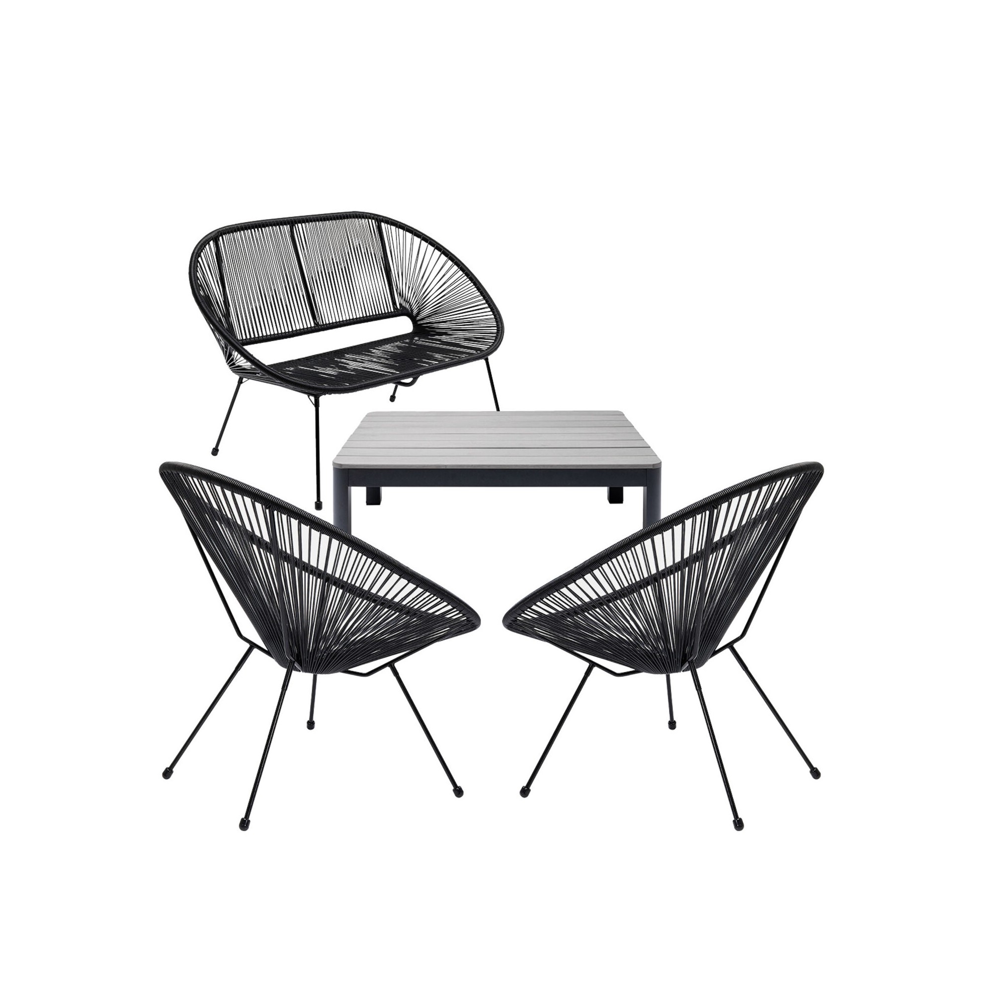 Ensemble de jardin Acapulco Holiday set de 4 Kare Design