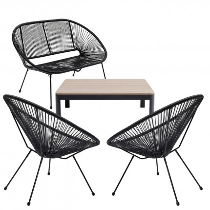 Ensemble de jardin Acapulco Happy Day set de 4 Kare Design
