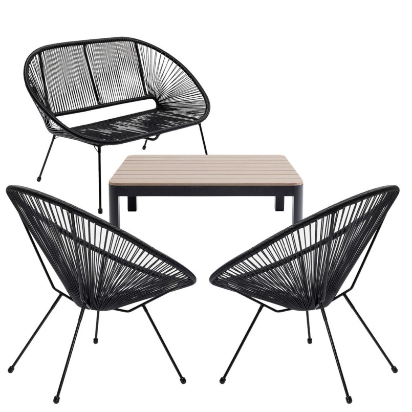 Salon de jardin détente 4 places - Acapulco Happy Day - Kare Design