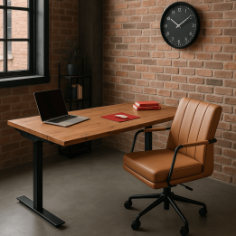 Chaise de bureau avec accoudoirs pivotante - Charles - Kare Design