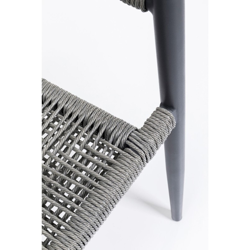 Outdoor set Grande Possibilita table 180cm and 4 chairs grey Kare Design