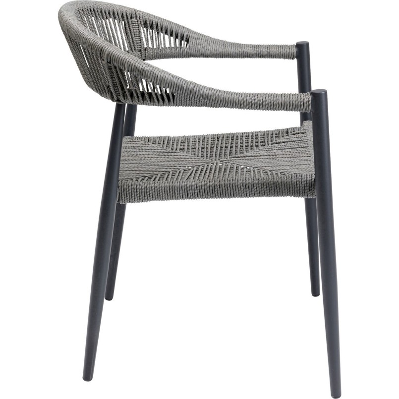 Outdoor set Grande Possibilita table 220cm and 6 chairs grey Kare Design
