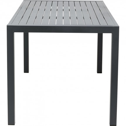 Ensemble de jardin Madagascar table et 4 chaises noires Kare Design