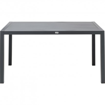 Ensemble de jardin Madagascar table et 4 chaises noires Kare Design