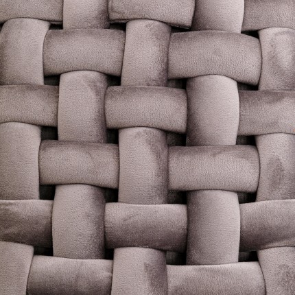 Banc Weave velours gris Kare Design
