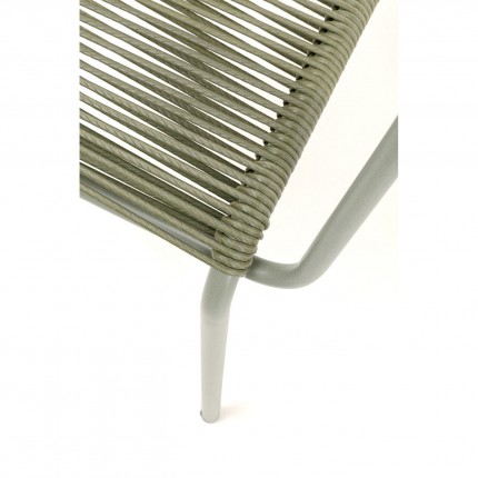 Ensemble de jardin Madagascar table et 4 chaises vertes Kare Design