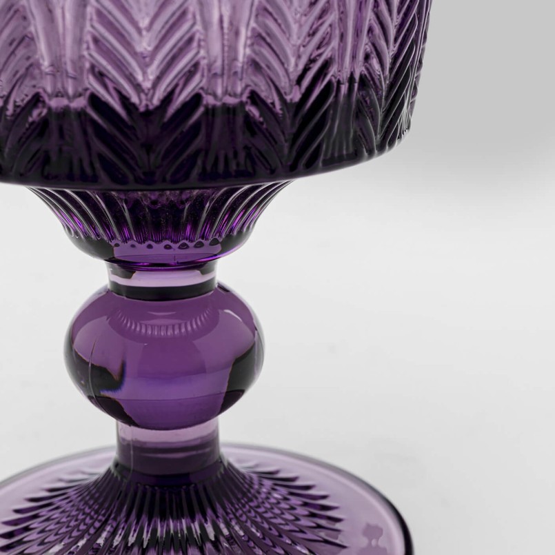 Purple glass wine glasses - Fogli - Kare Design