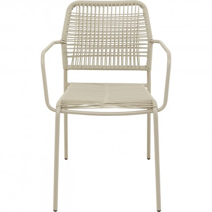 Outdoor set Madagascar table and 4 chairs grey Kare Design