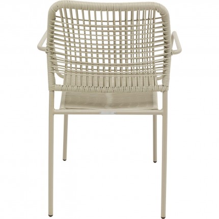 Outdoor set Madagascar table and 4 chairs grey Kare Design