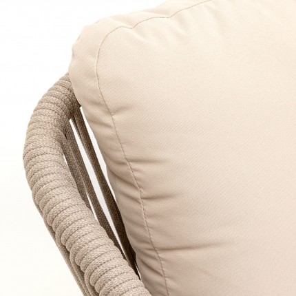 Outdoor chair with armrests Cyprus beige Kare Design