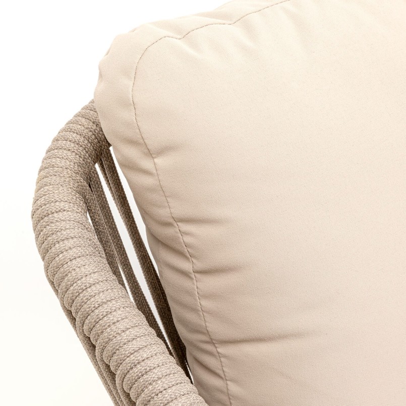 Chaise de jardin avec accoudoirs beige - Cyprus - Kare Design