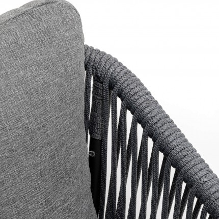 Outdoor chair with armrests Cyprus grey Kare Design