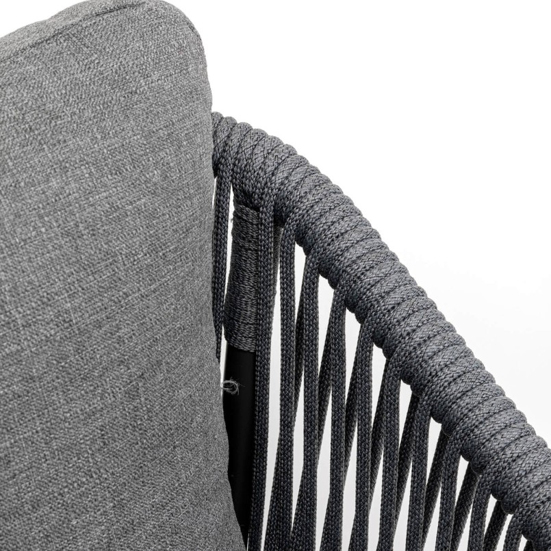 Chaise de jardin avec accoudoirs grise - Cyprus - Kare Design