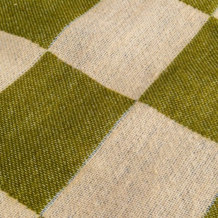 Plaid Checker bleu et vert 170x130cm Kare Design