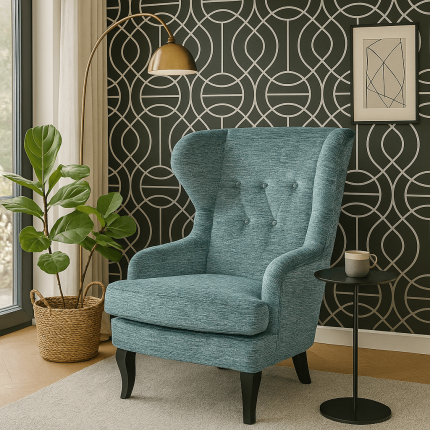 Armchair Granny blue Kare Design