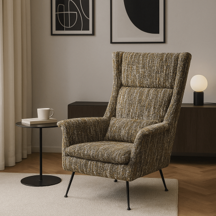 Armchair Vegas Forever Melange green Kare Design
