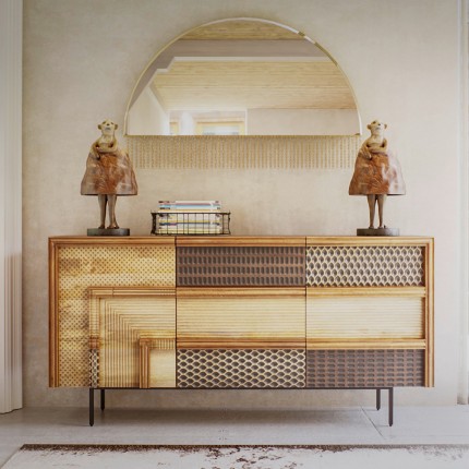 Miroir Opera doré 70x110cm Kare Design