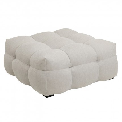 Repose-pieds Salamanca 95x95cm crème Kare Design