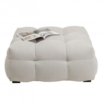Repose-pieds Salamanca 95x95cm crème Kare Design