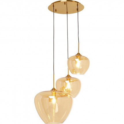 Suspension Sphere 45cm ambrée Kare Design