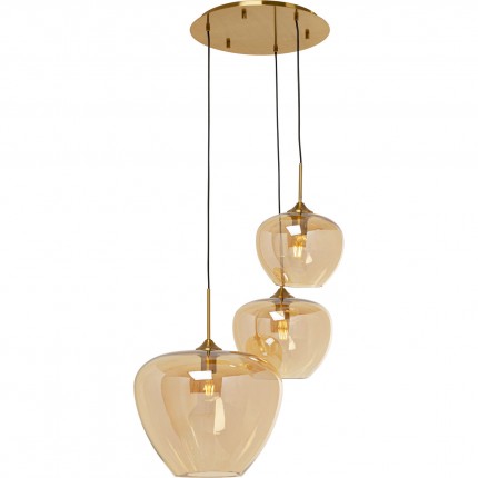 Suspension Sphere 45cm ambrée Kare Design
