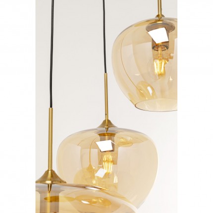 Suspension Sphere 45cm ambrée Kare Design