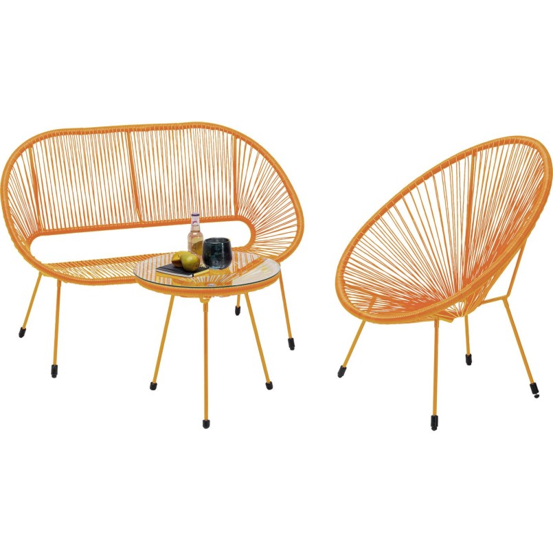 Outdoor Armchair Acapulco Mono orange Kare Design